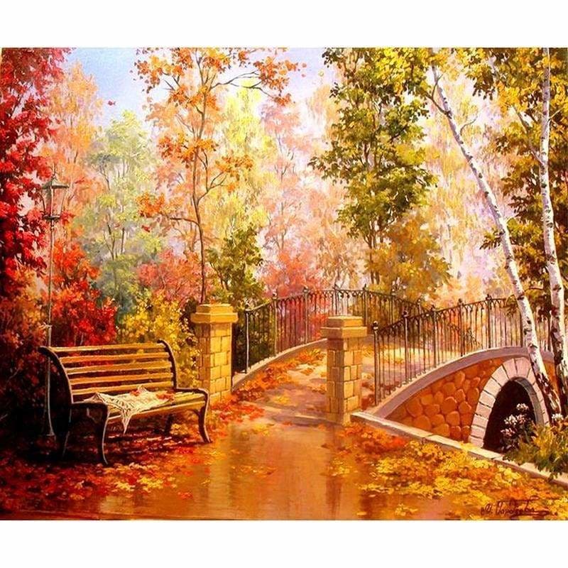 New Hot Sale Forest Bridge Landscape Full Drill - 5D Diy