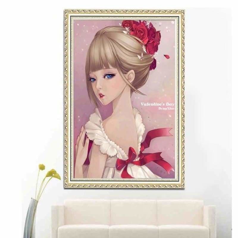 New Hot Sale Girl Picture Wall Decor Diy Diamond Painting