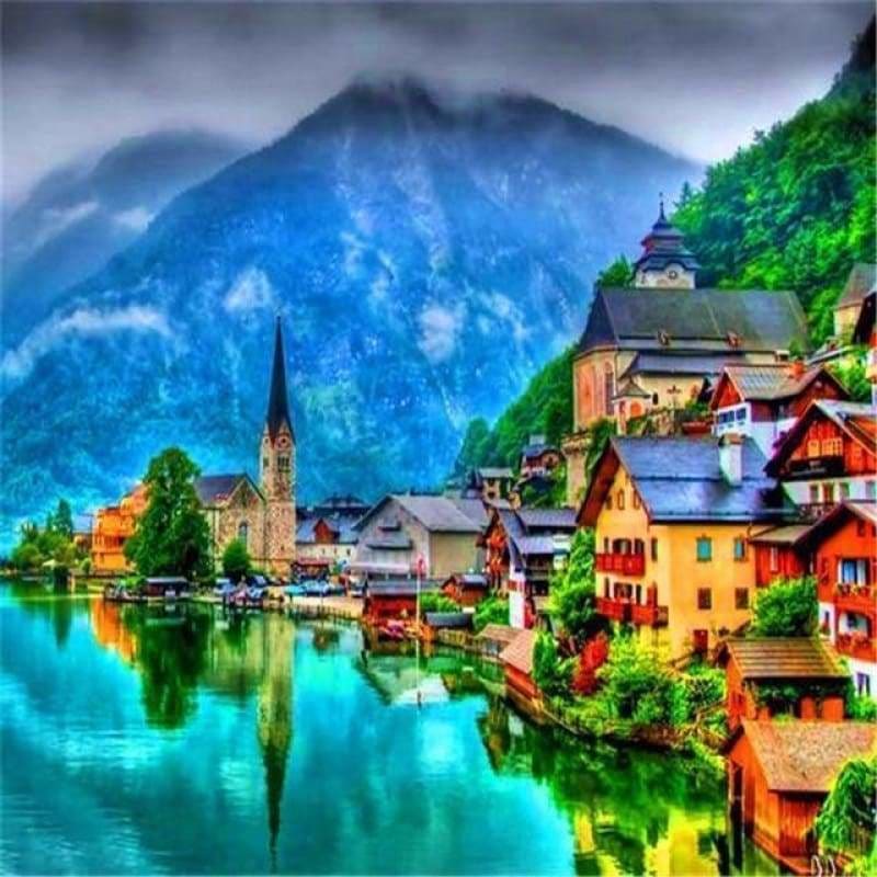 New Hot Sale Seaside Town Full Drill - 5D Diy Diamond