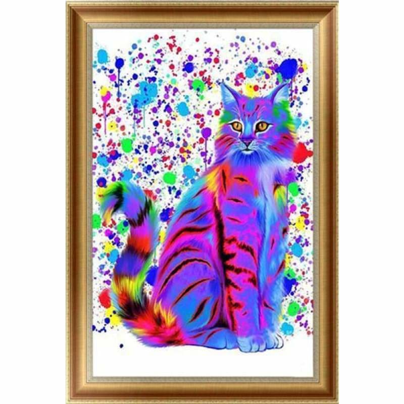 New Hot Sale Wall Decor Colorful Cat Full Drill - 5D Diy