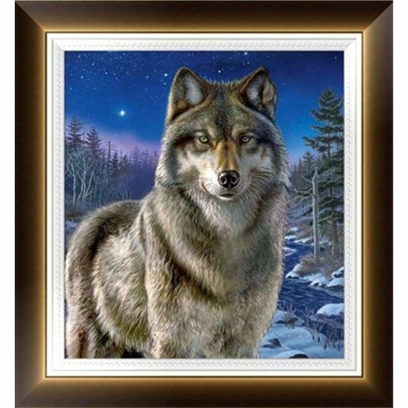 New Hot Sale Wall Decor Lonely Wolf Full Drill - 5D Diy