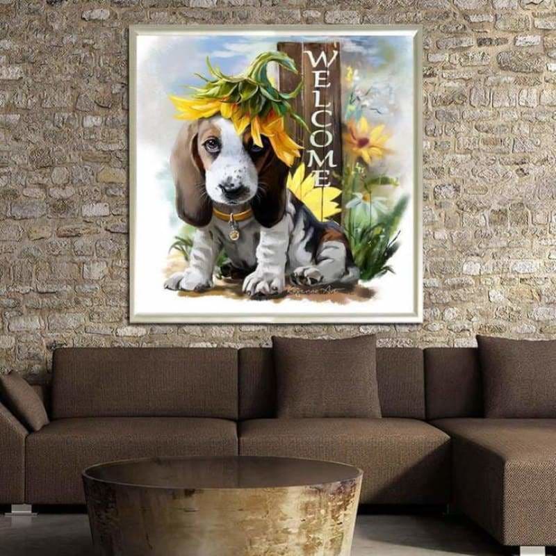 New Oil Painting Style Pet Dog Diy Full Drill - 5D Full