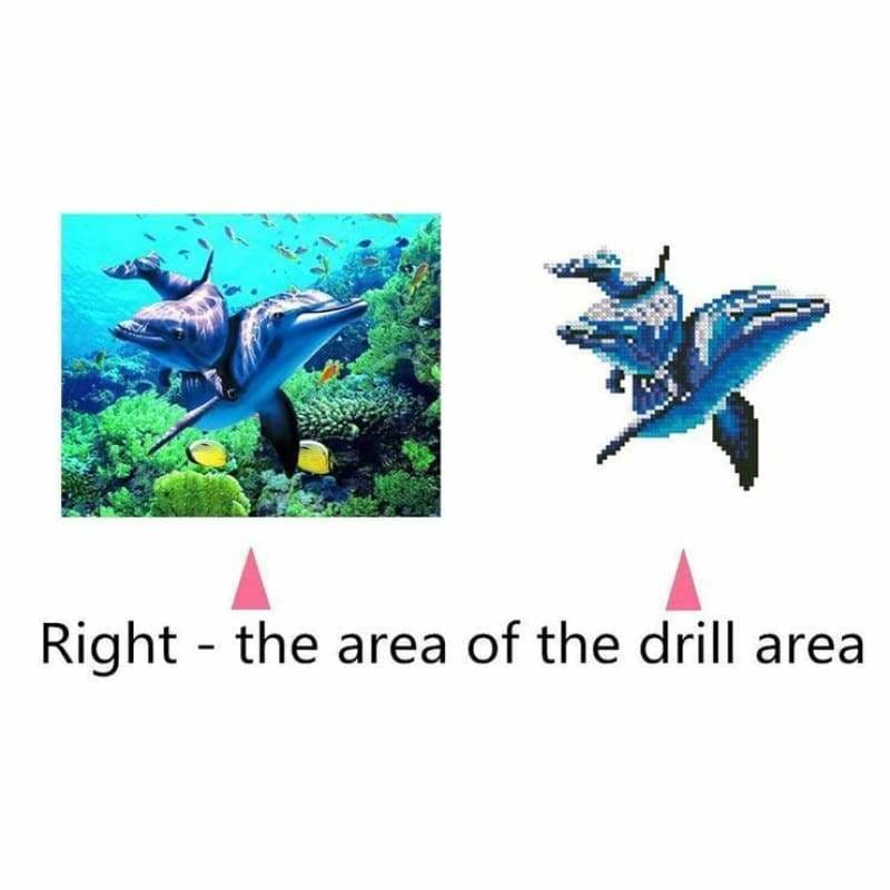 New Style Dolphin Full Drill - 5D Diy Diamond Painting Kits