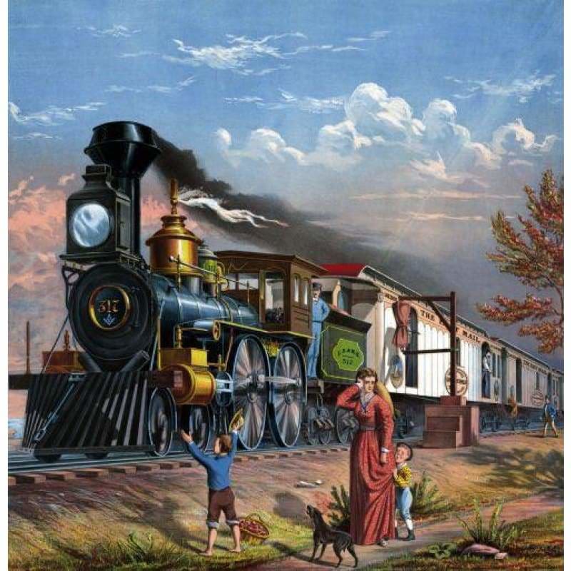 New Train Full Drill - 5D DIY Embroidery Diamond Painting