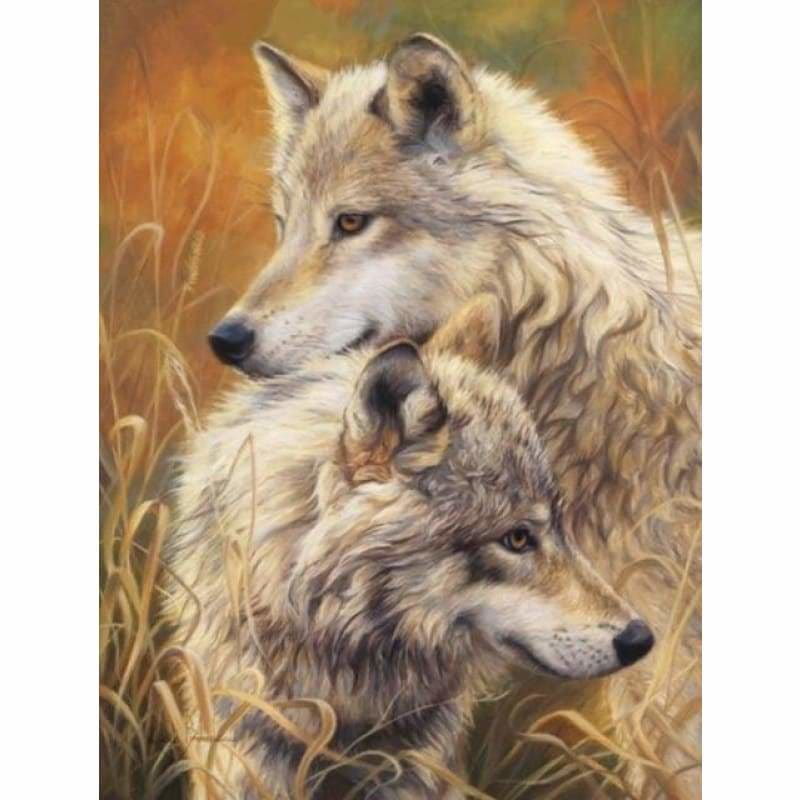 New Various Sizes Full Drill - 5D Diy Diamond Painting Wolf