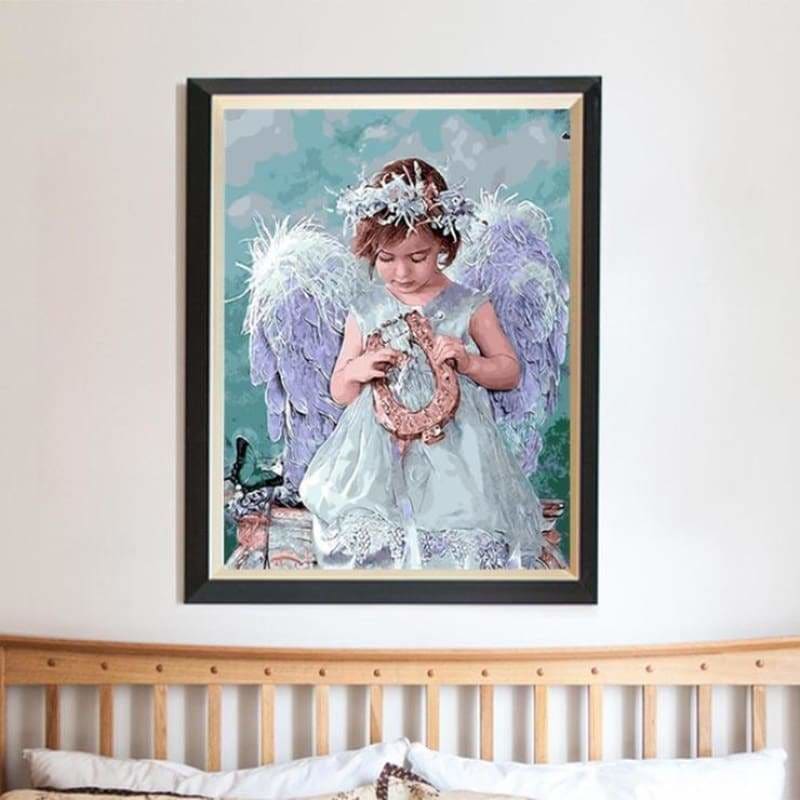 Oil Painting Style Angel Pattern Diy Full Drill - 5D Full