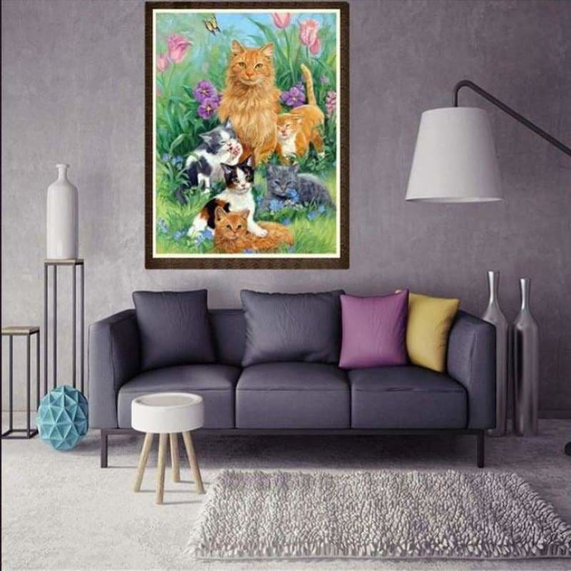 Oil Painting Style Cat Full Drill - 5D Diy Diamond Painting