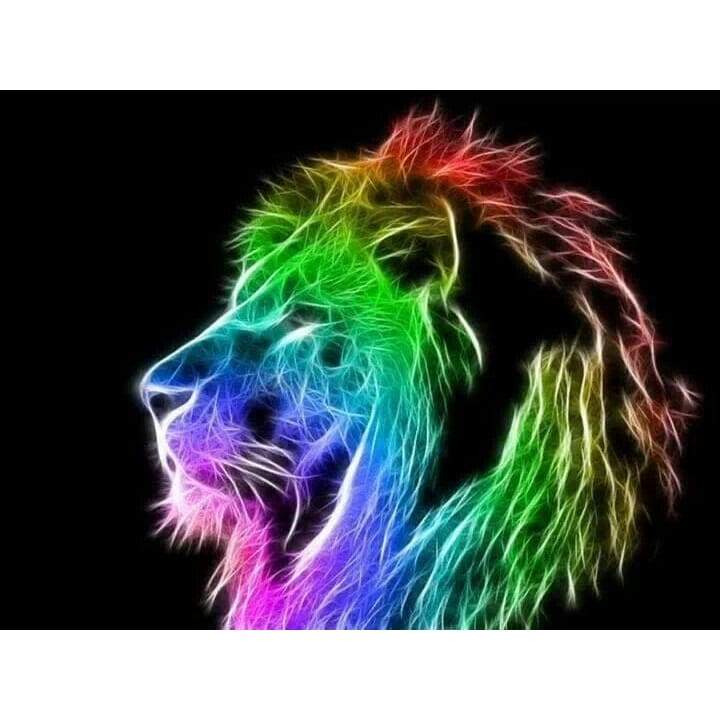 Rainbow fractal 03- Full Drill Diamond Painting - Special