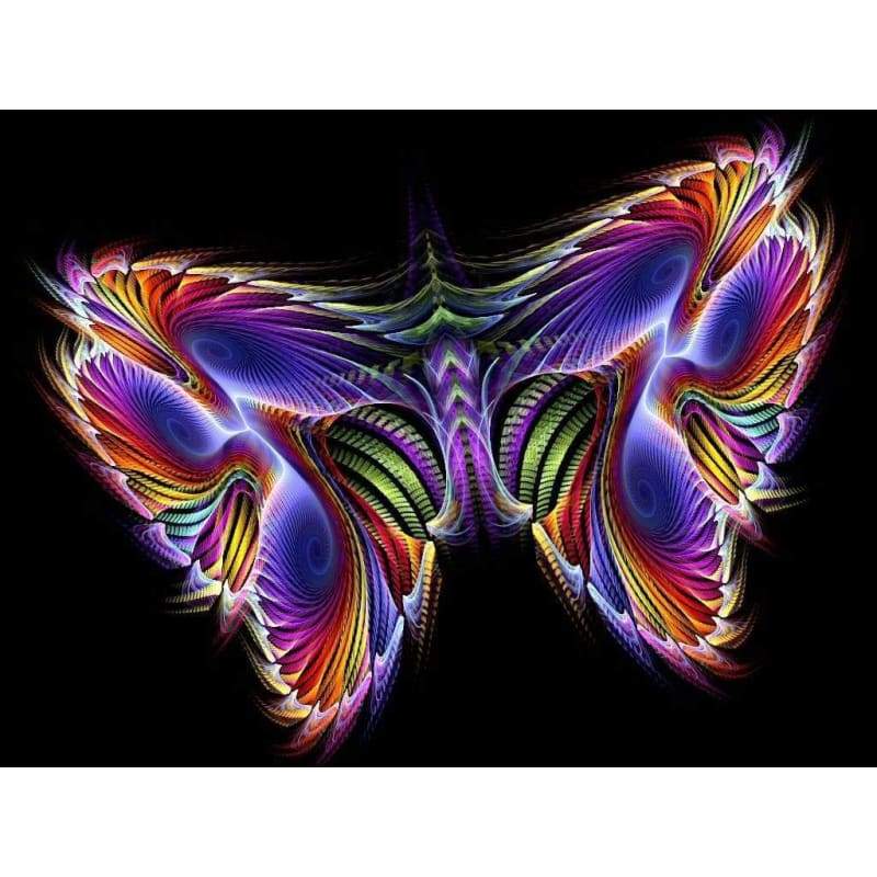 Rainbow fractal 13- Full Drill Diamond Painting - Special