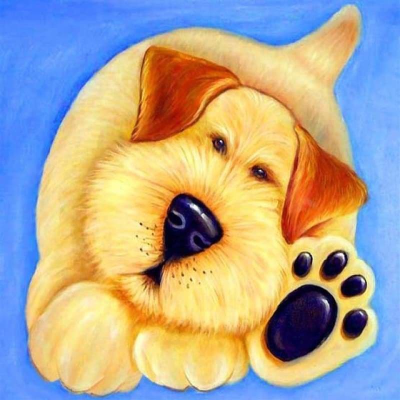 Rhinestone Painting Cartoon Funny Dog Full Drill - 5D Diy