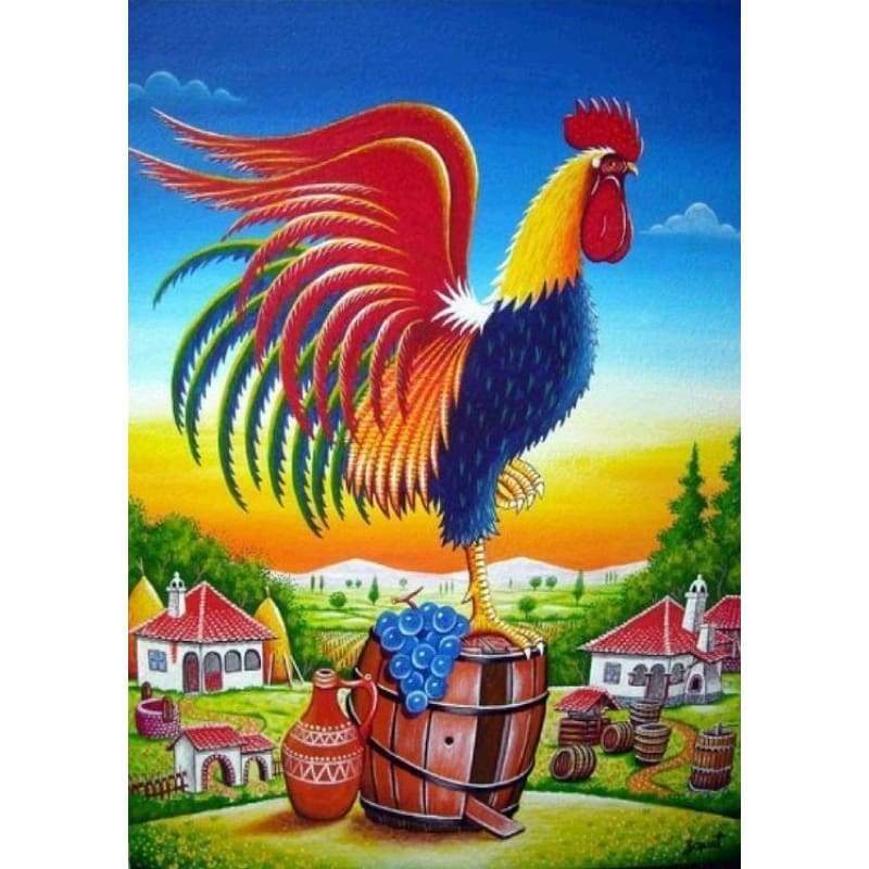 Rooster- Full Drill Diamond Painting - Special Order - Full