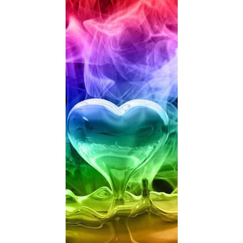Smokey Hearts- Full Drill Diamond Painting Abstract -