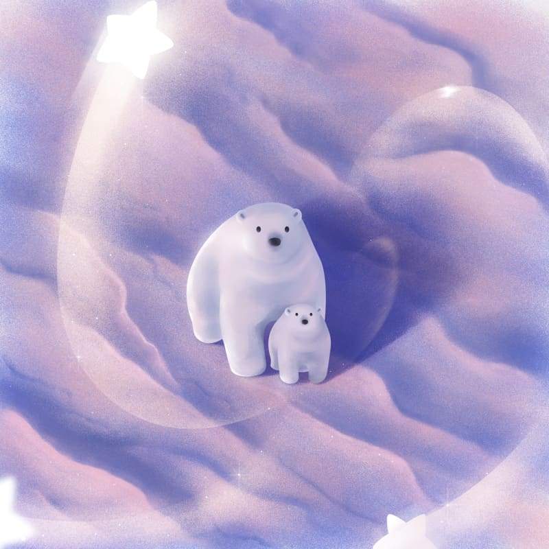 Star Polar Bears - Full Drill Diamond Painting - Special