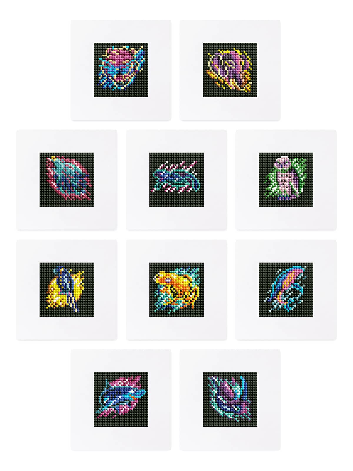 Luminous Animal World 10 SET - Diamond Painting