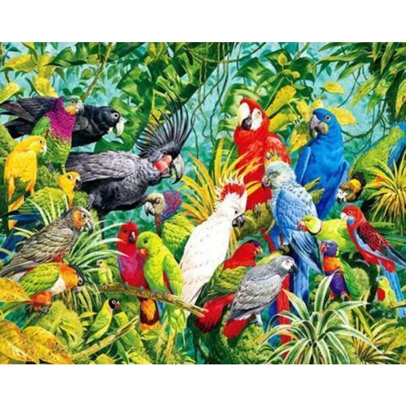 2019 New Hot Sale Home Decor Birds 5d Diy Diamond Cross Stitch Kits VM3676 - NEEDLEWORK KITS
