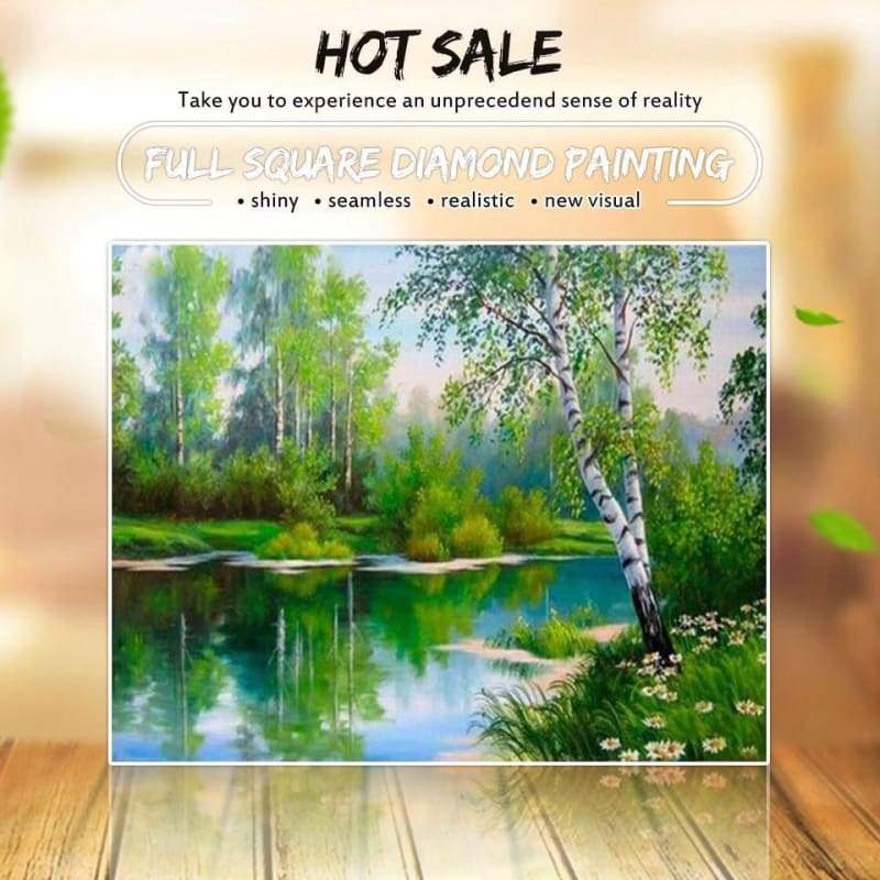 2019 New Hot Sale Nature Landscape 5d Diy Mosaic Cross Stitch VM1177 - NEEDLEWORK KITS