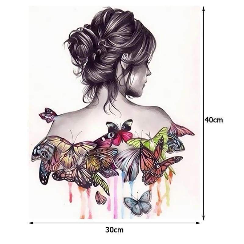 2019 Special Beauty And Butterfly Diy Diamond Embroidery  5D Kits VM4081 - NEEDLEWORK KITS