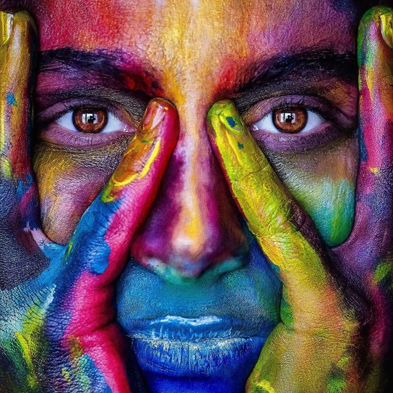 Special Colorful Face Portrait Close Up Full Drill - 5D Diy Diamond Painting Kits VM07335 - NEEDLEWORK KITS