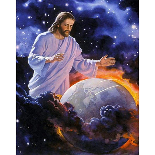 Full Drill - 5D DIY Diamond Painting Jesus Embroidery Rhinestone Art - NEEDLEWORK KITS