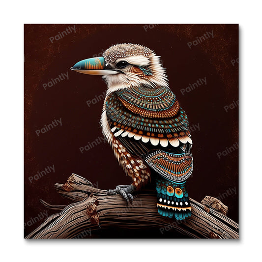 Aboriginal Art Kookaburra III (Diamond Painting)