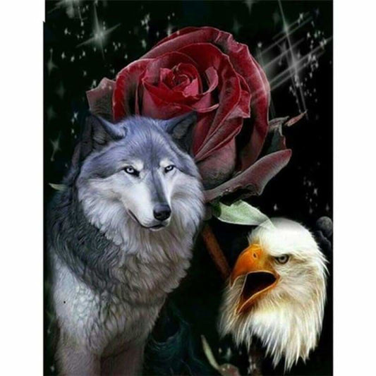 Dream Wolves And Eagle Full Drill - 5D Diy Diamond Painting 