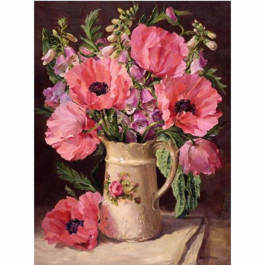 Flowers Full Drill - 5D Diy Diamond Painting Kits Mosaic -