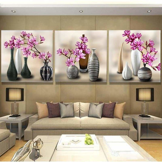Full Drill - 5D DIY Diamond Painting Kits 3pcs Multi Panel
