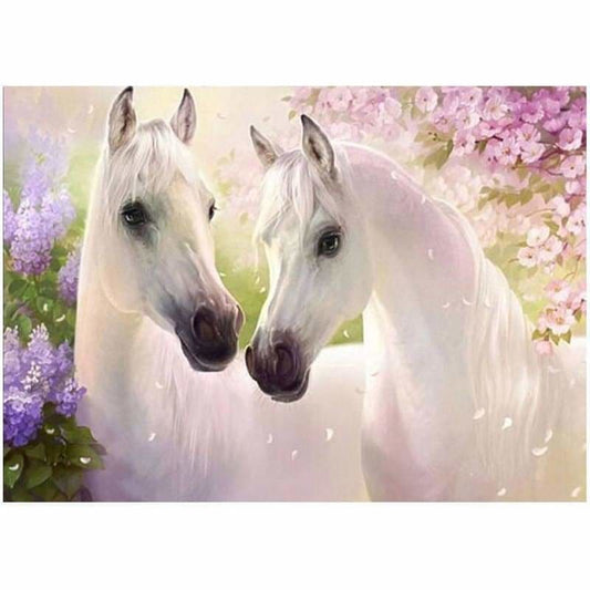 Full Drill - 5D DIY Diamond Painting Kits Animal White