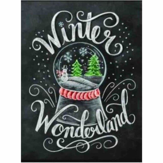 Full Drill - 5D DIY Diamond Painting Kits Blackboard Winter