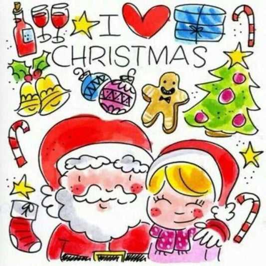 Full Drill - 5D DIY Diamond Painting Kits Cartoon Christmas