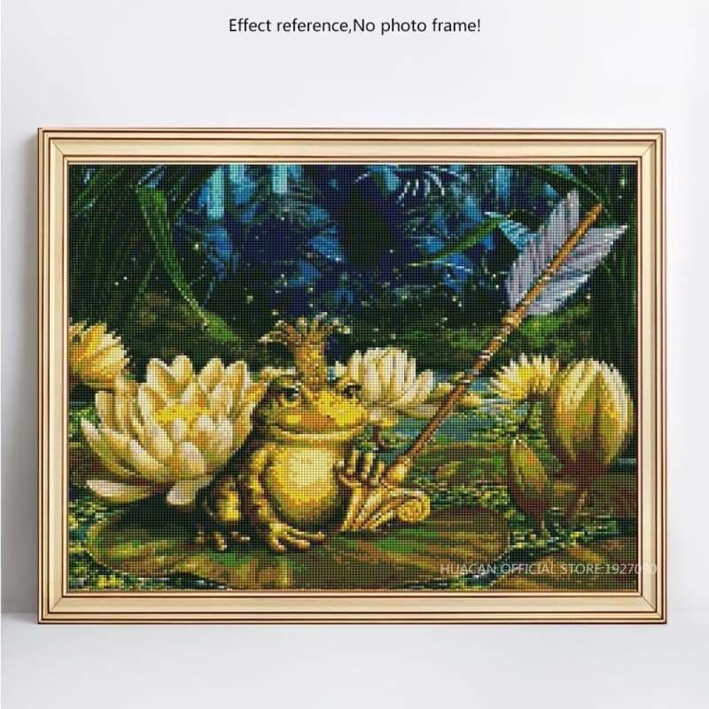 Full Drill - 5D DIY Diamond Painting Kits Cartoon Frog King 