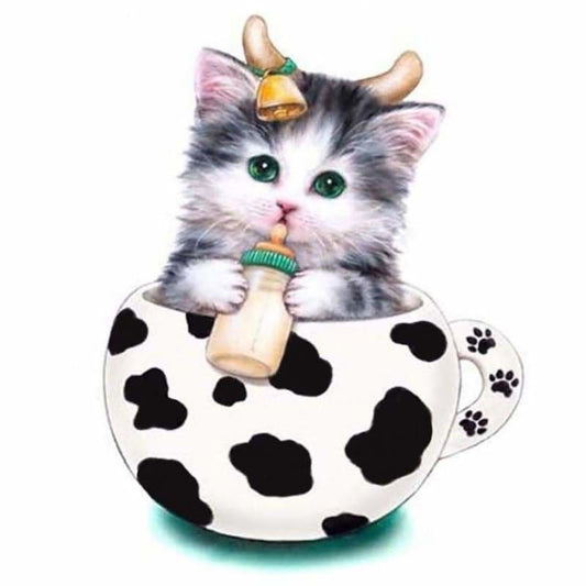 Full Drill - 5D DIY Diamond Painting Kits Cute Cartoon Cat