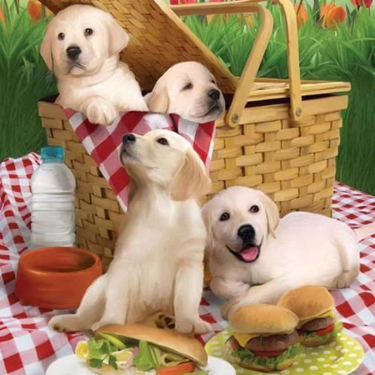 Full Drill - 5D DIY Diamond Painting Kits Cute Pet Dogs