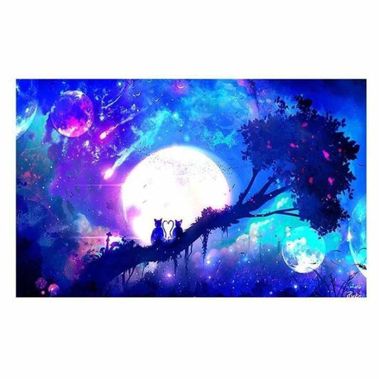 Full Drill - 5D DIY Diamond Painting Kits Magical Cat in