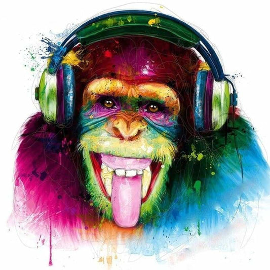 Full Drill - 5D DIY Diamond Painting Kits Naughty Monkey