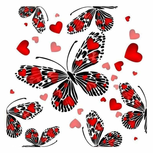 Full Drill - 5D DIY Diamond Painting Kits Red Black Love