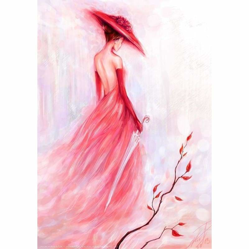 Full Drill - 5D DIY Diamond Painting Kits Watercolor Plum 
