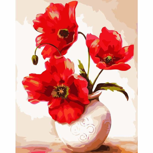 Full Drill - 5D DIY Diamond Painting Kits Watercolor Red