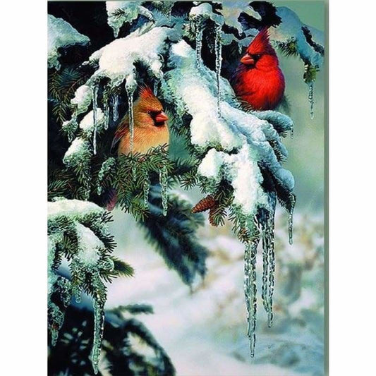 Full Drill - 5D DIY Diamond Painting Kits Winter Snow Tree
