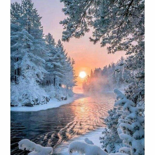 Full Drill - 5D DIY Diamond Painting Kits Winter Tranquil