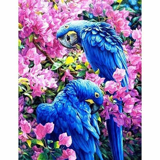 Hot Sale Blue Parrot Bird Full Drill - 5D Diy Diamond 
