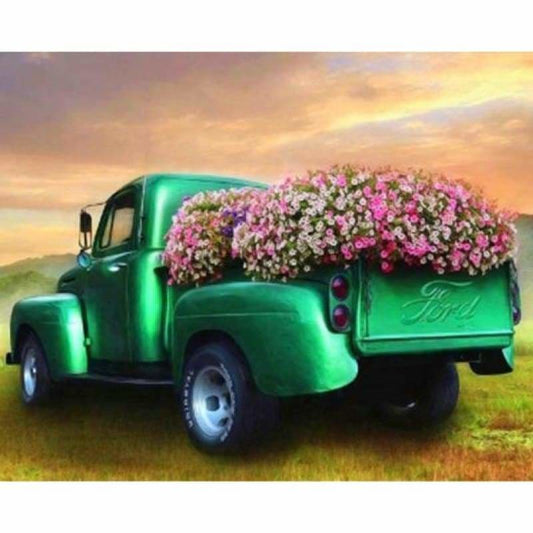 Modern Art Truck Full Drill - 5D DIY Embroidery Diamond