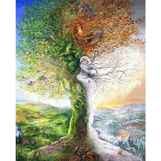 New Fantasy Landscape Trees Patterns Diy Full Drill - 5D