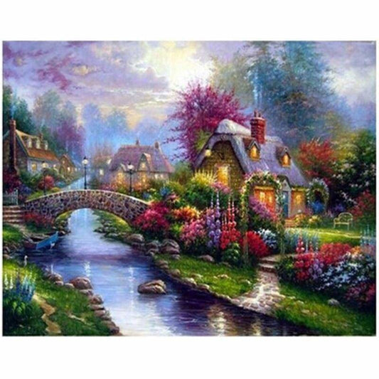 New Hot Sale Cartoon Dream Cottage Full Drill - 5D Diy