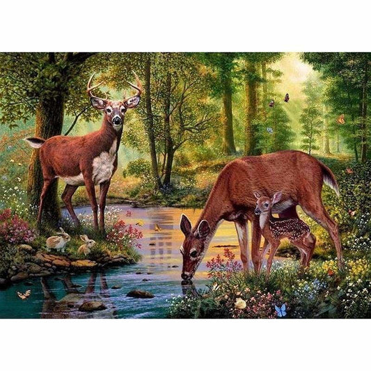New Hot Sale Deer Pattern Full Drill - 5D Diy Diamond