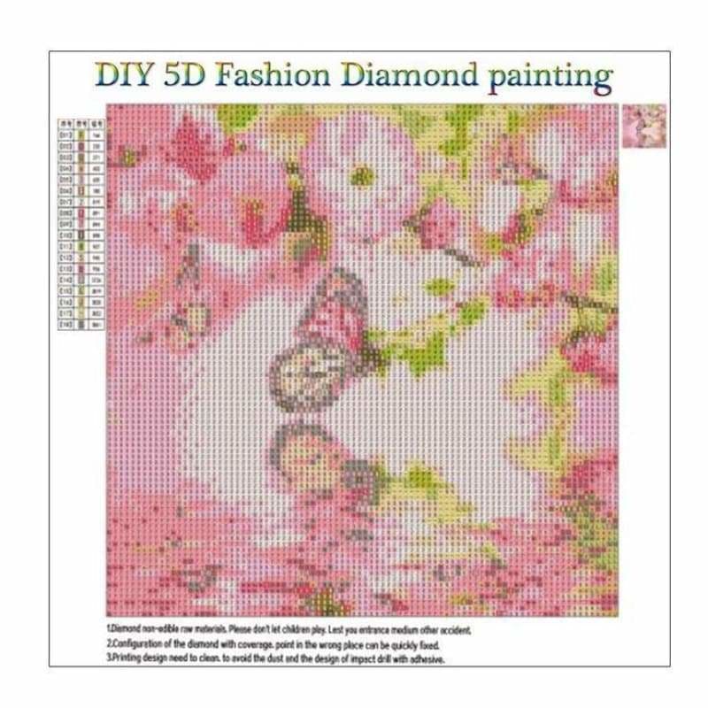 New Hot Sale Flower Butterfly Full Drill - 5D Diy Diamond 