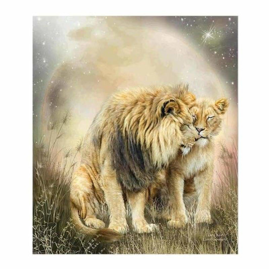 New Modern Art Style Lion Pattern Diy Full Drill - 5D Full