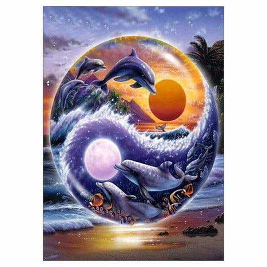 New Style Dolphin Full Drill - 5D Diy Diamond Painting Kits