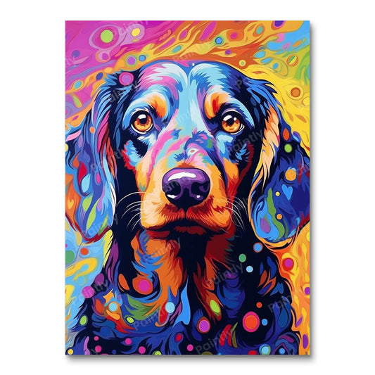 Psychedelic Dog VI (Diamond Painting)