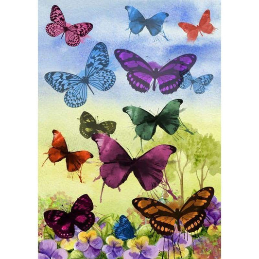 Hot Sale Butterflies Fast Delivery Full Drill - 5D Diy Diamond Painting Kits VM9626 - NEEDLEWORK KITS